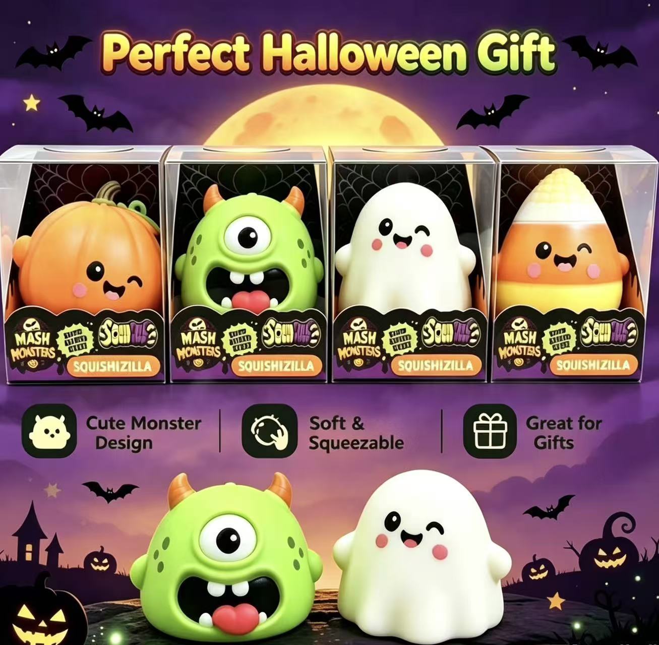 13-Monster Ghost-12cm-4 pcs/boîte