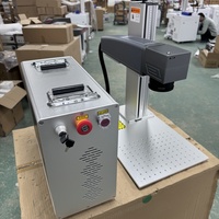 Machine de gravure laser à fibre Type fendu 30W 50W boîte de contrôle séparée compacte marqueur laser à fibre pour métal acier au carbone