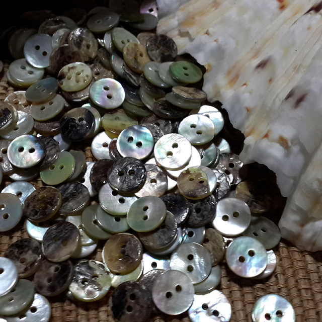 Marsei Shell Buttons China Factory Direct Wholesale Vintage Retro Eye Buttons Round Shape