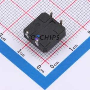 ZX-QC1212-6.5CJ Tactile Switch Through hole-4P,12x12mm Switch Single Pole Single Throw Round Button 2.6N Through Hole - Product Image 2