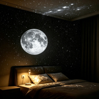 Projecteur USB amélioré Ciel Étoilé avec 3 diapositives interchangeables, Lampe de Projection Galaxie Lune Saturne pour Chambre, Maison, Voiture
