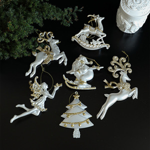 Nouvelles décorations de Noël de luxe au design tendance, ornements suspendus pour sapin, Père Noël, rennes, anges, pendentifs pour sapin de Noël - Product Image 3