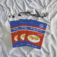 Sachet Doypack en aluminium sans BPA avec impression héliogravure, fermeture éclair, résistant aux hautes températures 121°C ℃   Pochette de cuisson pour l'emballage des Moin Moin