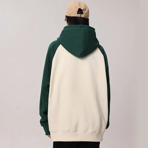 เสื้อฮู้ดดี้ผู้ชายแบบสั่งทำพิเศษ ปักลาย ตกแต่งสีสันเข้ากัน ผ้าฟลีซเนื้อหนา 360GSM ซับในผ้าฝ้ายอย่างดี แขนเสื้อแบบแร็กแลน ทรงโอเวอร์ไซส์ สำหรับฤดูใบไม้ร่วง - Product Image 2