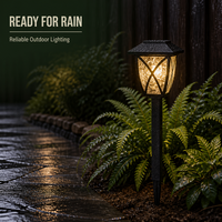 Lampes solaires LED d'extérieur de haute qualité, style champêtre, avec capteur de lumière, pour parcs publics et jardins