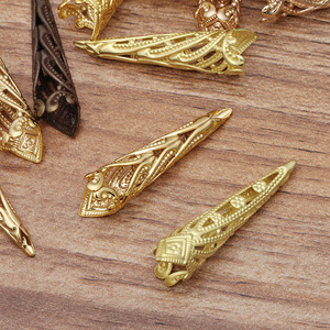 Peça de Flor de Cobre (09587) Acessório de Ornamentação DIY Material Artesanal para Acessórios de Cabelo - Product Image 5