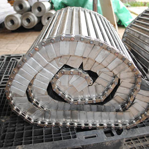 Ağır mallar için kullanılan paslanmaz çelik tel örgü Metal zincir plaka konveyör bandı, ağır konveyör bant - Product Image 2