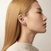 Pendiente de acero inoxidable estilo frutas tropicales Maina, joyería para piercing de cartílago y hélice, arete de circonita colorida de alta calidad para tragus