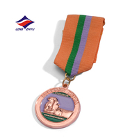 Longzhiyu 20 Jahre Maßgefertigte Zinklegierung Ehrenmedaille Dienstauszeichnung Druckguss Galvanisierte Souvenir-Medaille für Veranstaltungen