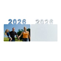Nouvelle Offre Promotionnelle du Nouvel An : Plaque Photo Personnalisable 2026, Cadre Photo DIY 2026, Cadre Photo Vierge pour Sublimation 2026