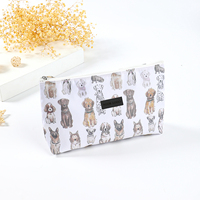 Dompet Tipis Ringan Murah Berbahan Nilon dengan Ritsleting, Kantong Kecil untuk Perlengkapan Mandi, Tas Portabel untuk Pria & Wanita