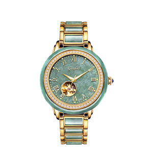 OEM Factory Custom <b>Men</b> Jadeite <b>Watch</b> Automatic <b>Mechanical</b> <b>Men</b> Calendar Natural Jade <b>Watch</b> - Product Image 1