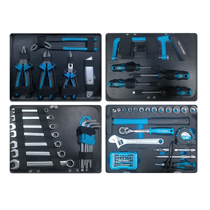 Juego de Herramientas Multifuncional de 84 Piezas con Caja de Herramientas para Reparación de Automóviles y Uso Doméstico Diario TC-102 Caja de Herramientas de Aluminio - Product Image 1