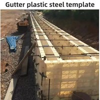 Coffrage modulaire en plastique ABS pour mur en béton, panneaux de coffrage écologiques, gabarit de construction à taille réglable