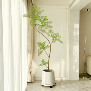 <span class=keywords><strong>Grand</strong></span> Enkianthus Artificiels Vraie Touche Vert <span class=keywords><strong>Pot</strong></span> En Plastique Style Naturel Herbe Bureau À Domicile Nouvelles Fleurs Extérieures Feuilles D'<span class=keywords><strong>olivier</strong></span> - Product Image 5