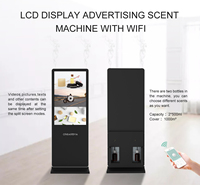 Diffuseur de parfum électrique intelligent B2B, respectueux de l'environnement, avec affichage publicitaire pour hôtels et espaces extérieurs, système à deux fluides, télécommande