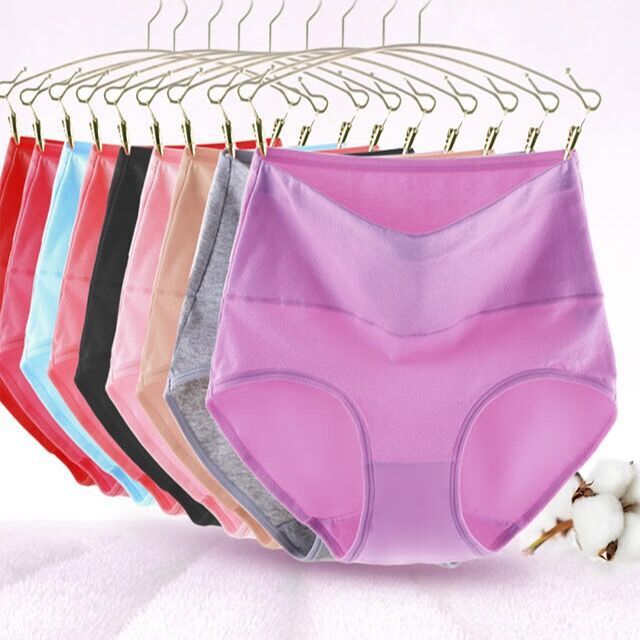 Manufacturers wholesale Women's Plus Size Panties High Waist Organic Cotton Panties Tummy Control Underwear menstrual panties