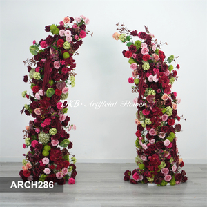 Flores artificiales al por mayor para decoración de arcos de boda, color rojo, para eventos, fiestas y escenarios. Decoración con arcos de flores. - Product Image 2