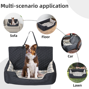Funda de Asiento de Coche con Logotipo Personalizado, Funda de Asiento de Coche de Gran Tamaño, Moderna, de Poliéster, con Diseño de Mimbre, para Mascotas, Perros, Funda de Asiento Trasero para Coche - Product Image 4