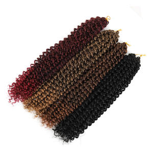 Dài Tổng Hợp Phần Mở Rộng Tóc Bohemia Crochet Bím Tóc Niềm Đam Mê Xoắn Nước Sóng Thiết Kế Chất Lượng Cao Protein Sợi Bện - Product Image 2