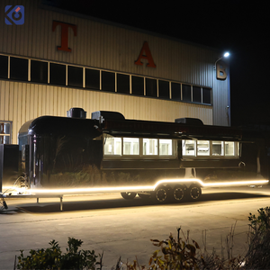 मोबाइल रसोई फास्ट फूड ट्रेलर ट्रक पूरी तरह से सुसज्जित बड़े अमेरिकी मानक तैयार स्ट्रीट वेंडर खुदरा ट्रेलर मोबाइल फूड कार्ट - Product Image 5