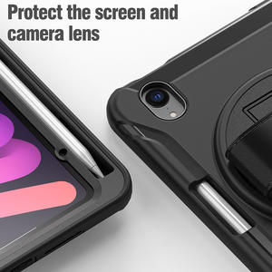 เคสฝาครอบป้องกัน TPU และพลาสติกคอมโบพร้อมสายคล้องมือสำหรับ <span class=keywords><strong>iPad</strong></span> <span class=keywords><strong>Mini</strong></span> 7 <span class=keywords><strong>mini</strong></span> <span class=keywords><strong>6</strong></span> - Product Image 5