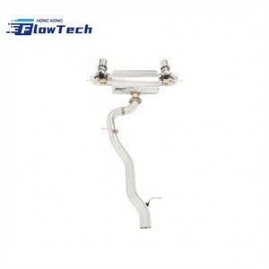 ระบบท่อไอเสียแคทแบ็กสแตนเลสพร้อมวาล์วอิเล็กทรอนิกส์สำหรับ Audi TT MK3 2.0T - Product Image 6