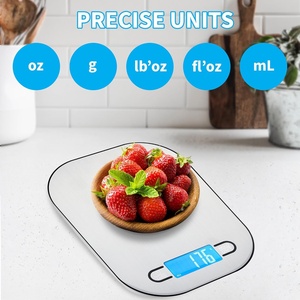 Báscula Digital Electrónica de Cocina para Alimentos, 5 kg, Material Plástico, Funciona con Pilas AAA, Medición de Peso, Cualquier Color Disponible, de Fábrica - Product Image 2