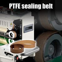 50pcs bande transporteuse revêtue de PTFE pour machines de scellage de sacs Surface résistante à la chaleur et antiadhésive pour équipement d'emballage industriel