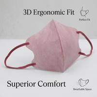 Маска защитная SkyPro 3D Slim Face Design, индивидуальная упаковка, дышащая, одноразовая, 3-слойная, складная, для взрослых