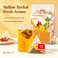 Bonnes propriétés pour soulager la fatigue, sachets de thé aux herbes avec thé aux fleurs pour infusion à l'eau chaude/froide