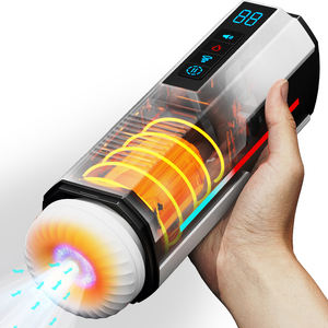 Masturbatore per uomo con rotazione telescopica completamente automatico masturbatore maschile con tazza di masturbazione a ventosa forte vocale intelligente - Product Image 2