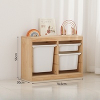 Étagère à livres en bois moderne pour enfants, boîte de rangement, jouets, livres, étagères, armoires de rangement pour chambre à coucher, école maternelle