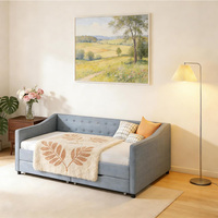 Großhandelspreis Moderne Wohnzimmermöbel Gepolstertes Stoff-Tagesbett mit Stauraum Multifunktionales Sofa Gästebett Neues Design