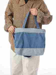 2026 New Arrival Japanesesyle Ladies' Long Shoulder <b>Canvas</b> Tote <b>Bags</b> <b>Large</b> Capacity Geometric Pattern Handbags School Going <b>Bags</b> - Product Image 2