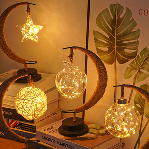 Liên hoan giáng sinh Châu Âu LED Dây đèn hình mặt trăng trang trí đèn bàn cho phòng khách phòng ngủ linh hoạt ánh sáng mềm mại - Product Image 1