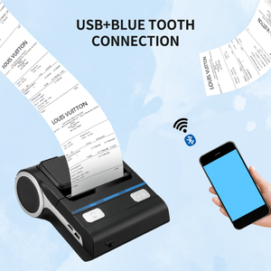 Mht-p8001 <span class=keywords><strong>Mini</strong></span> Máy in hóa đơn 80 mét vé xách tay màu xanh răng nhiệt hóa đơn Máy in POS Máy in <span class=keywords><strong>mini</strong></span> impresora portatil - Product Image 5