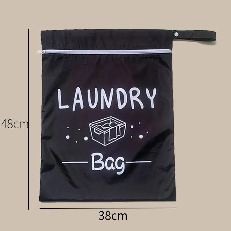 Sac à linge motif noir