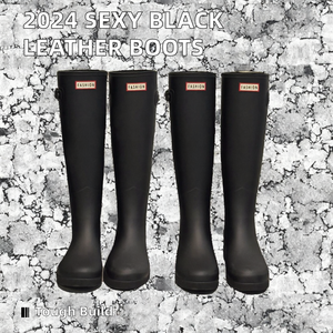 2026 New Fashionable Sexy Black Cowhide Leather Thick Soled <b>Boots</b> Breathable Comfortable Simple Elegant Anti-Slip Winter - Product Image 2