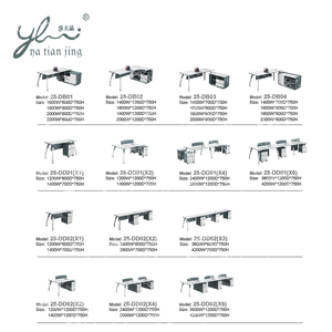 <span class=keywords><strong>2025</strong></span> mới hình chữ L khung kim loại quản lý điều hành bàn hiện đại Bắc Âu 2.2m cao cấp văn phòng máy trạm văn phòng sang trọng - Product Image 2