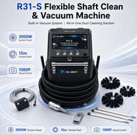Machine de nettoyage de ventilation commerciale RJ-BOT R31-S avec brosse flexible