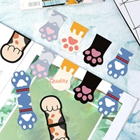 Lot de 5 marque-pages magnétiques mignons en forme de patte de chat, imprimés offset, durables, pour marquer les progrès de lecture, récompenses pour les enseignants