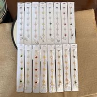 Trébol de Cuatro Hojas y Cinco Flores de 9MM, Acero Inoxidable Chapado en Oro de 18k, Diseño Exclusivo de Lujo Ligero, Madreperla con Microincrustaciones de Circonio