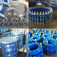 Vente Chaude Joint d'Expansion à Double Bride en Acier au Carbone ou en Fonte Ductile DI, Joint Télescopique Démontable