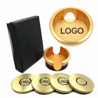Sous-verre en métal émaillé personnalisé OEM, support de boisson durable, plaque emblématique, commande en gros, expédition directe du fabricant, livraison rapide
