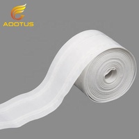 Ruban de rideau tissé en gros avec poches - Ruban de pliage pour rideaux à plis ondulés, plis en S, ondes en S et plis classiques, 8 cm, rouleau de 100 m
