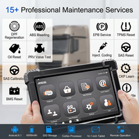 Outil de diagnostic pour camions poids lourds toutes marques avec plus de 15 fonctions de service, garantie 1 an, écran tactile LCD X7 HD