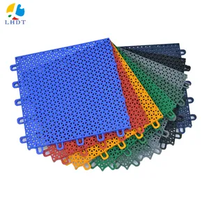 Interlocking drainage tiles multi-purpose sports flooring used basketball courts for sale