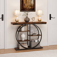 Table console étroite pour entrée avec tiroir, table d'appoint mince pour couloir, table d'appoint de canapé pour salon et décoration intérieure