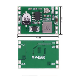 โมดูลไฟ2A เอาต์พุต6-55V เอาต์พุต<span class=keywords><strong>3.3</strong></span>/5/9/12V ปรับได้ MP4560สเต็ปดานตัวควบคุมแรงดันไฟฟ้า - Product Image 1